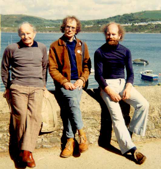 c. 1979. Cwmtydu. Dad, Nigel, Russon